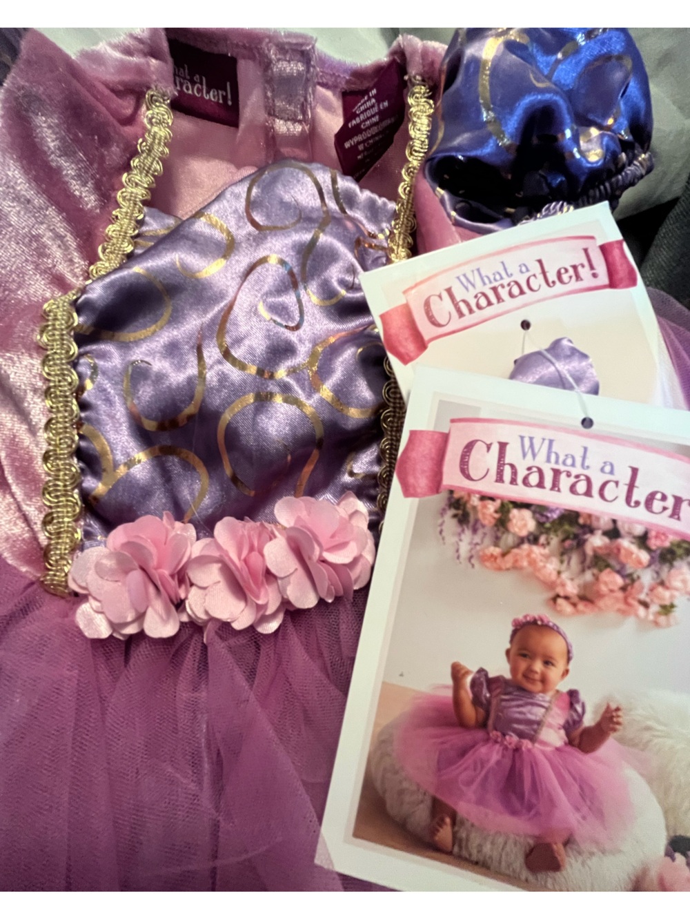 NWT WHAT A CHARACTER 3pc Infant Girl Fairytale Princess Costume - Picture 7 of 10